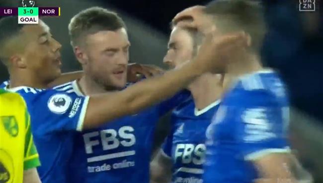 اهداف مباراة ليستر سيتي ونوروتيش سيتي 3 0 الدوري الانجليزي