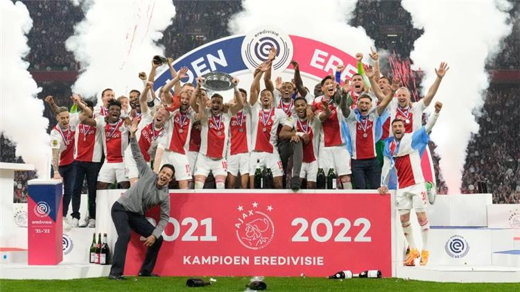 احتفال أياكس ببطولة الدوري الهولندي