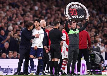 سون يعلق على رد فعله الغاضب بعد استبداله أمام آرسنال