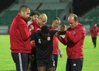 مران الأهلي موسيماني يطمئن على ميكيسوني وتأهيل السولية قبل مواجهة وفاق سطيف