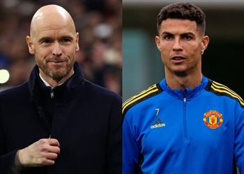 ميرور تين هاج يحسم موقفه من بقاء رونالدو في مانشستر يونايتد