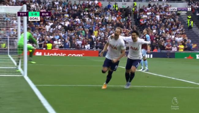 هدف توتنهام في مرمي بيرنلي بالدوري الانجليزي