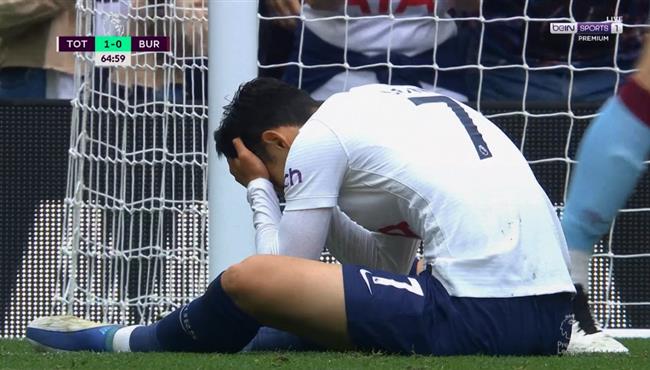 تصدي حارس بيرنلي الرائع يحرم سون من تسجيل هدف محقق لتوتنهام