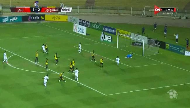 اهداف مباراة المقاولون العرب وانبي 2 2 الدوري المصري