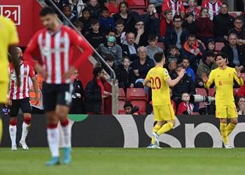 فيديو مينامينو يسجل هدف تعادل ليفربول أمام ساوثهامبتون