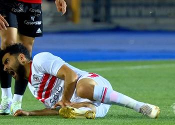 فيديو حمزة المثلوثي يغادر مباراة الزمالك وطلائع الجيش مصاب ا
