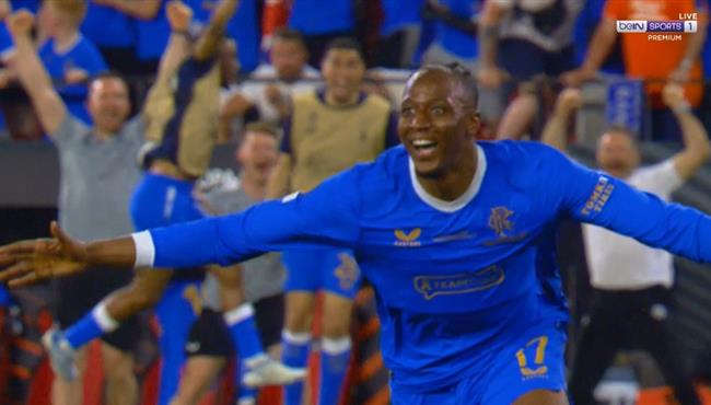 هدف جلاسكو رينجرز الاول في مرمي ابنتراخت فرانكفورت بنهائي الدوري الاوروبي