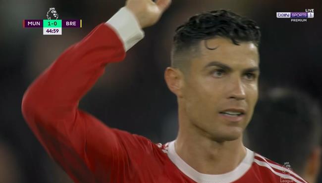 هدف رونالدو الملغي امام برينتفورد بالدوري الانجليزي