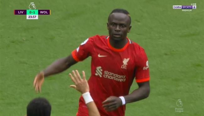 هدف ساديو ماني في مرمي ولفرهامبتون بالدوري الانجليزي
