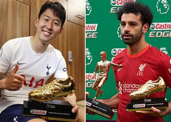 محمد صلاح يوجه رسالة إلى سون بعد فوزه بجائزة الحذاء الذهبي