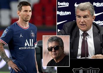 ديلي ميل ميسي ووالده سئما من تصريحات لابورتا بشأن العودة إلى برشلونة