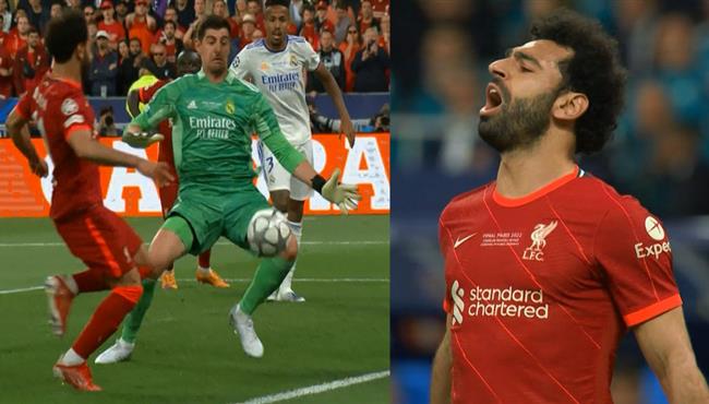 كورتوا يحرم محمد صلاح من 6 أهداف في نهائي دوري ابطال اوروبا