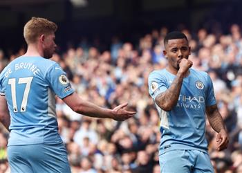 دي بروين أتمنى استمرار جيسوس في مانشستر سيتي