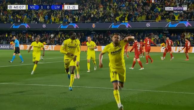 هدف فياريال الثاني في مرمي ليفربول بدوري ابطال اوروبا