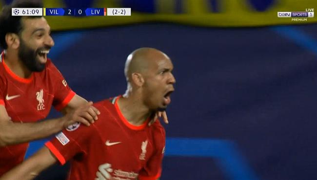 هدف ليفربول الاول في مرمي فياريال اسيست محمد صلاح