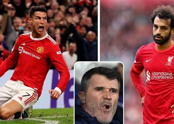 روي كين يقارن بين محمد صلاح ورونالدو يتبادلان ولنرى