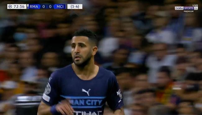 هدف رياض محرز في مرمي ريال مدريد بدوري ابطال اوروبا