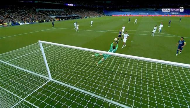 تصدي كورتوا الرائع في مباراة مانشستر سيتي وريال مدريد
