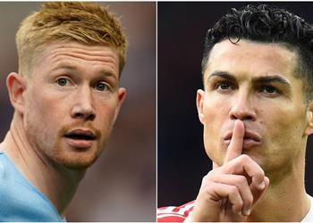 رونالدو ينافس دي بروين على جائزة أفضل لاعب في الدوري الإنجليزي عن أبريل