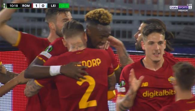 هدف فوز روما علي ليستر سيتي 1 0 دوري المؤتمر الاوروبي