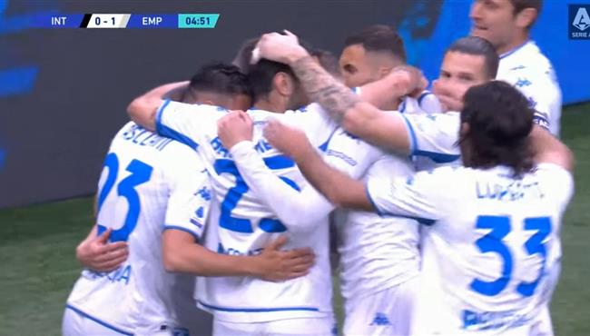 هدف امبولي الاول في مرمي انتر بالدوري الايطالي