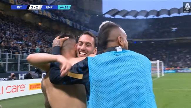 اهداف مباراة انتر ميلان وامبولي 4 2 الدوري الايطالي