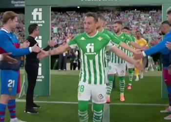 فيديو ممر شرفي من برشلونة للاعبي ريال بيتيس