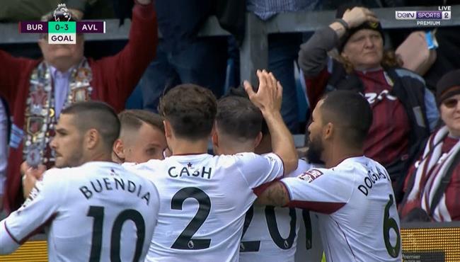 اهداف مباراة استون فيلا وبيرنلي 3 1 الدوري الانجليزي