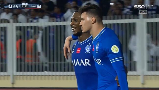 هدف الهلال الرابع في مرمي ضمك 4 2 ايجالو