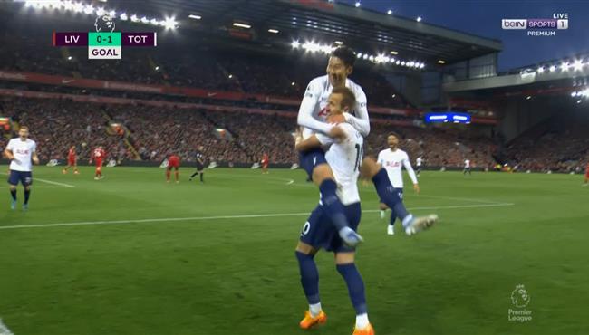 هدف سون في مرمي ليفربول بالدوري الانجليزي