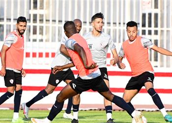 مران الزمالك فقرة تأهيلية للاعبين وغياب شيكابالا