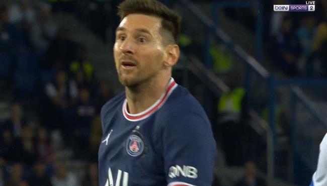 العارضة تحرم ميسي من تسجيل هدف امام تروا بالدوري الفرنسي