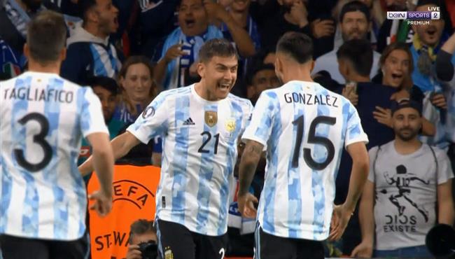 هدف ديبالا في مرمي ايطاليا بنهائي كاس الابطال