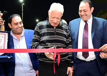 صور مرتضى منصور يفتتح فرع نادي الزمالك النهري