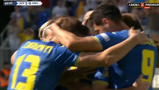اهداف مباراة اوكرانيا وارمينيا 3 0 دوري الامم الاوروبية
