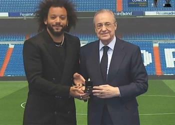 بيريز يودع مارسيلو أعظم أساطيرنا وريال مدريد سيظل منزلك