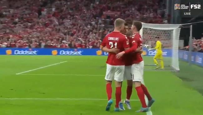 اهداف مباراة الدنمارك والنمسا 2 0 دوري الامم الاوروبية