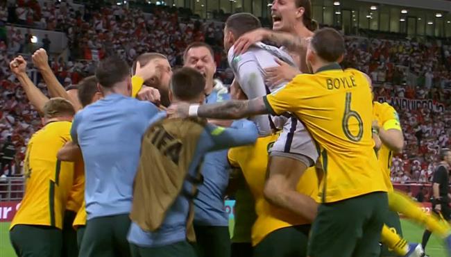 ركلات ترجيح مباراة استراليا وبيرو في تصفيات كأس العالم