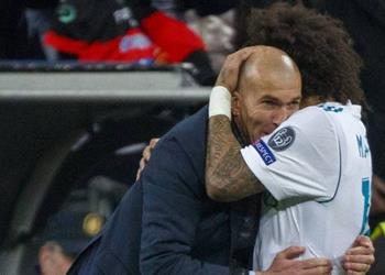 زيدان يودع مارسيلو بعد رحيله عن ريال مدريد
