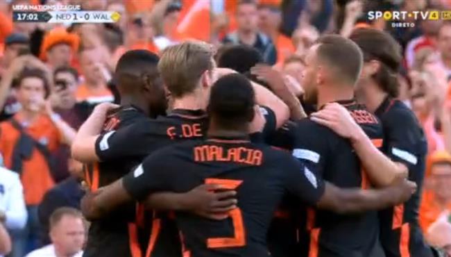 اهداف مباراة هولندا وويلز 3 2 دوري الامم الاوروبية