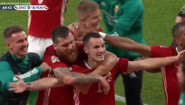 اهداف مباراة انجلترا والمجر 0 4 دوري الامم الاوروبية