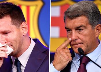 لابورتا حزين لما حدث مع ميسي وعلى برشلونة منحه وداع يليق به