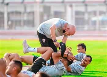مران الزمالك تدريبات بدنية خاصة وعودة الثنائي المصاب قبل مواجهة الأهلي