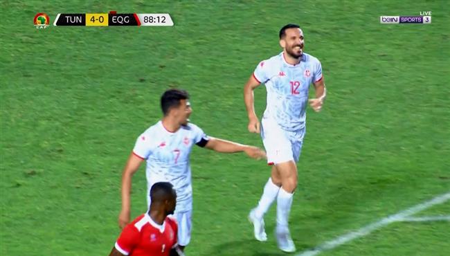 علي معلول يهدر هدف محقق في مباراة تونس وغينيا الاستوائية