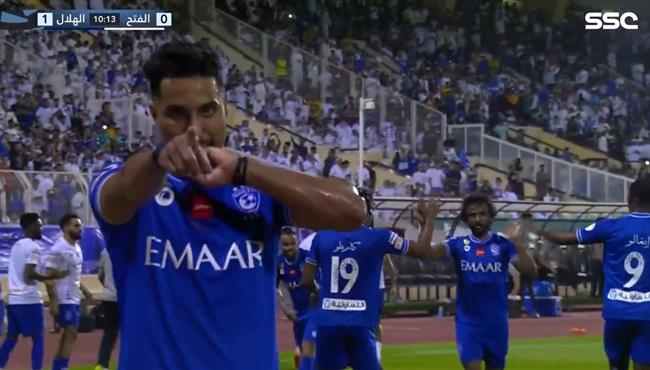 هدف سالم الدوسري الاول في مرمي الفتح بالدوري السعودي