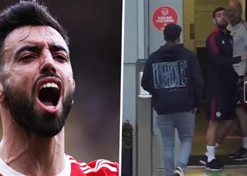 فيديو برونو فرنانديز ينتقد سلوك ثنائي مانشستر يونايتد صارخ ا بألفاظ بذيئة