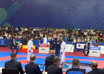 عمرو علاء يحصد برونزية الكاراتيه في دورة ألعاب البحر المتوسط