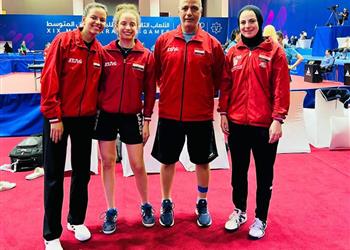 منتخب سيدات تنس الطاولة يحصد ذهبية دورة ألعاب البحر المتوسط لأول مرة في التاريخ