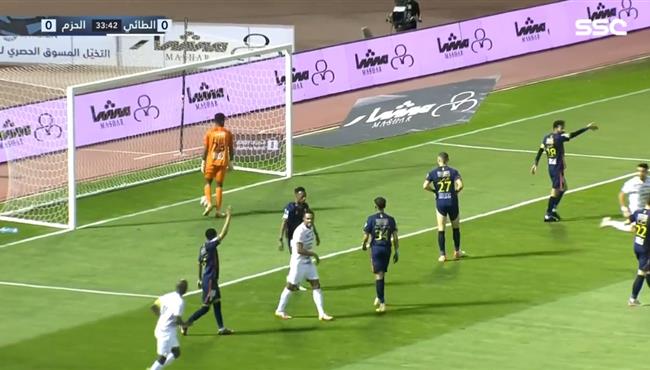 اهداف مباراة الطائي والحزم 3 0 الدوري السعودي