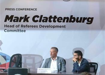 كلاتنبرج ي علن 5 قرارات في مؤتمر تقديمه رئيس ا لـ تطوير الحكام الجماهير ستسمع ما يدور في الفار